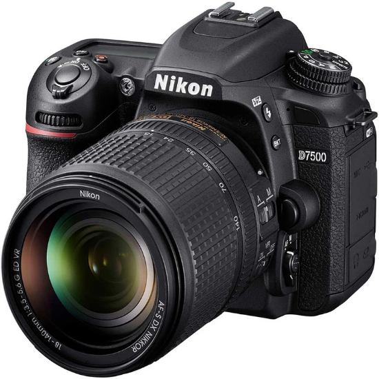 تصویر  دوربین دیجیتال نیکون مدل D7500 به همراه لنز 18-140 میلی متر VR AF-S DX